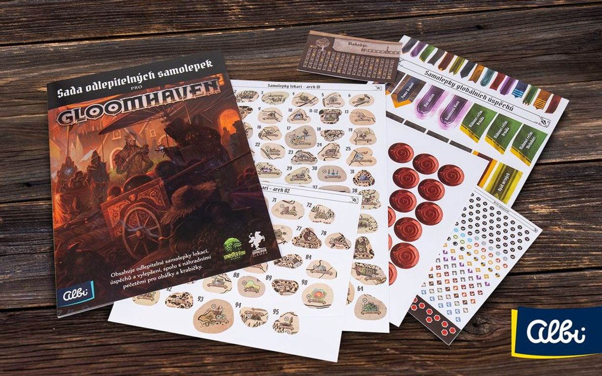 Gloomhaven: Removable Sticker Sheet