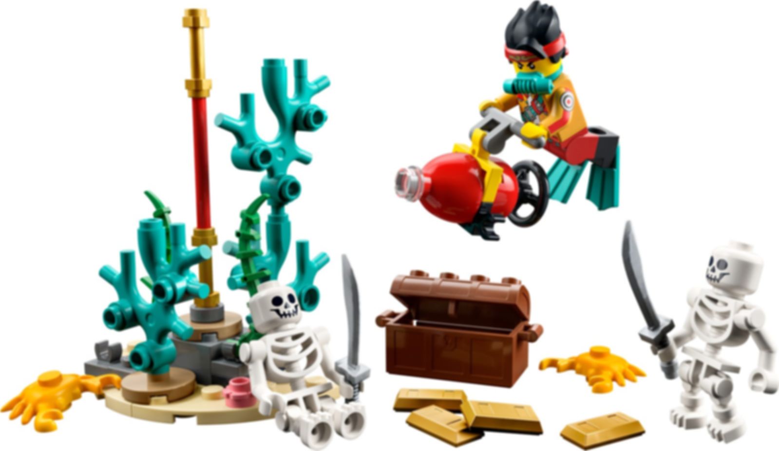 LEGO® Monkie Kid Viaje Submarino de Monkie Kid partes