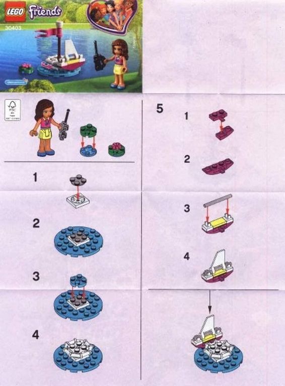 LEGO® Friends Olivia's Afstand Bestuurbare Boot handleiding