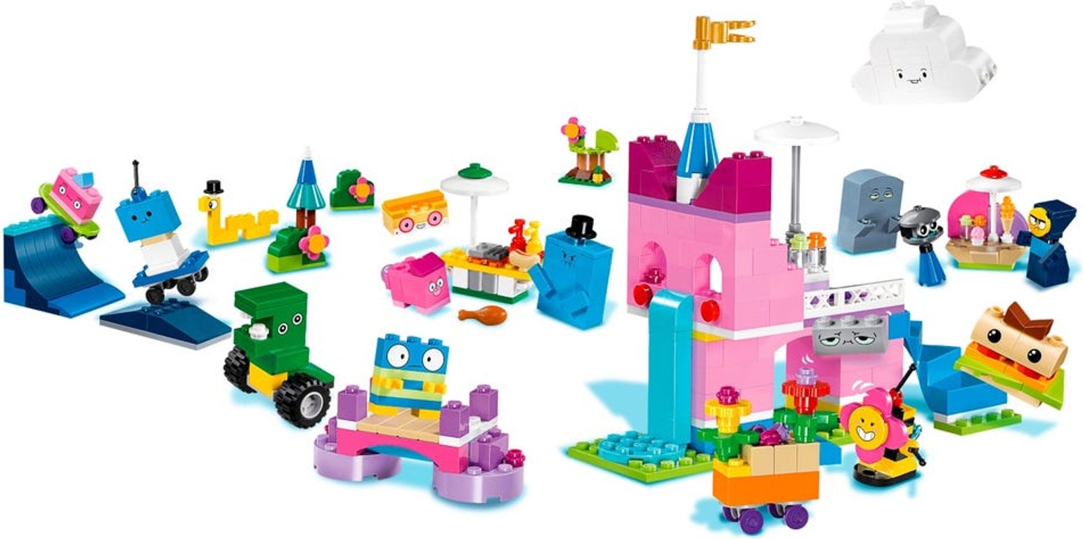 LEGO® Unikitty! Caja de ladrillos creativos del Unirreino jugabilidad