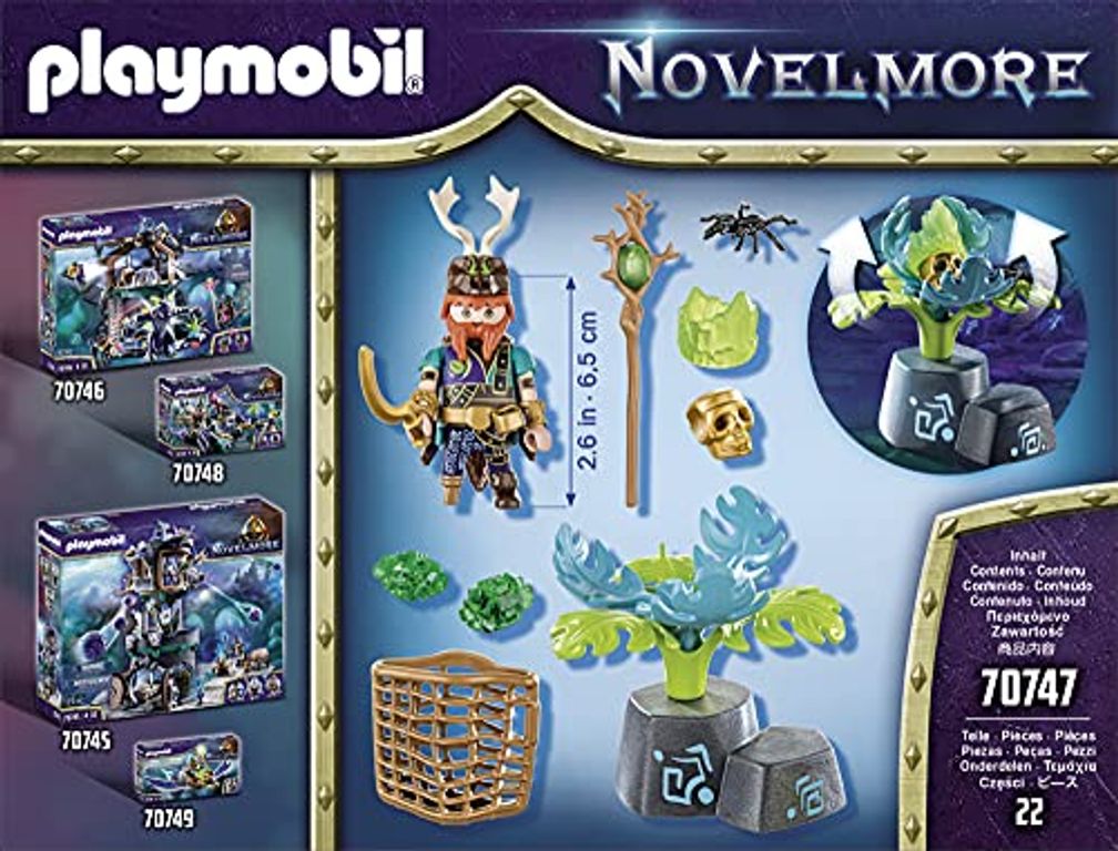 Playmobil® Novelmore Violet Vale - Plant Magician back of the box
