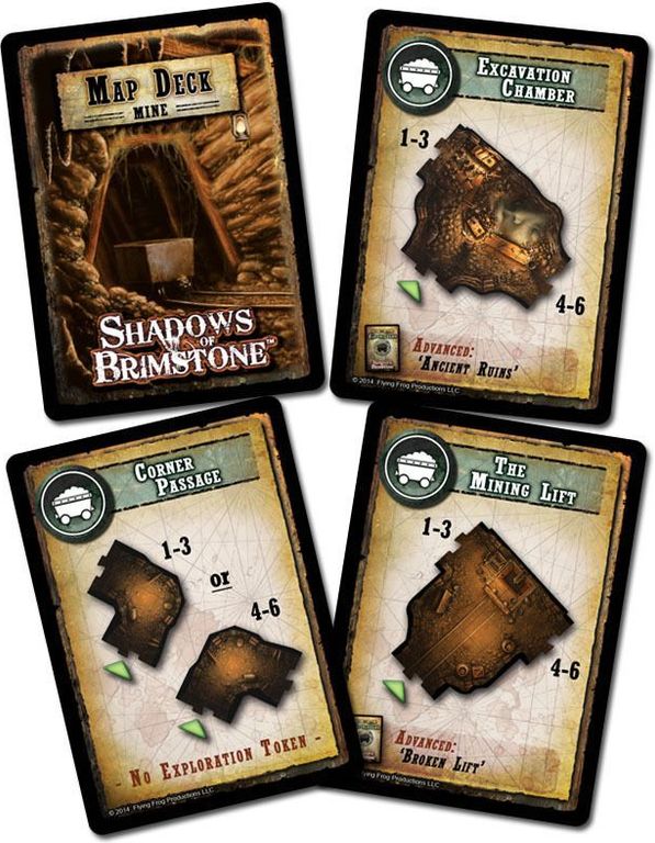 Shadows of Brimstone: Swamps of Death kaarten