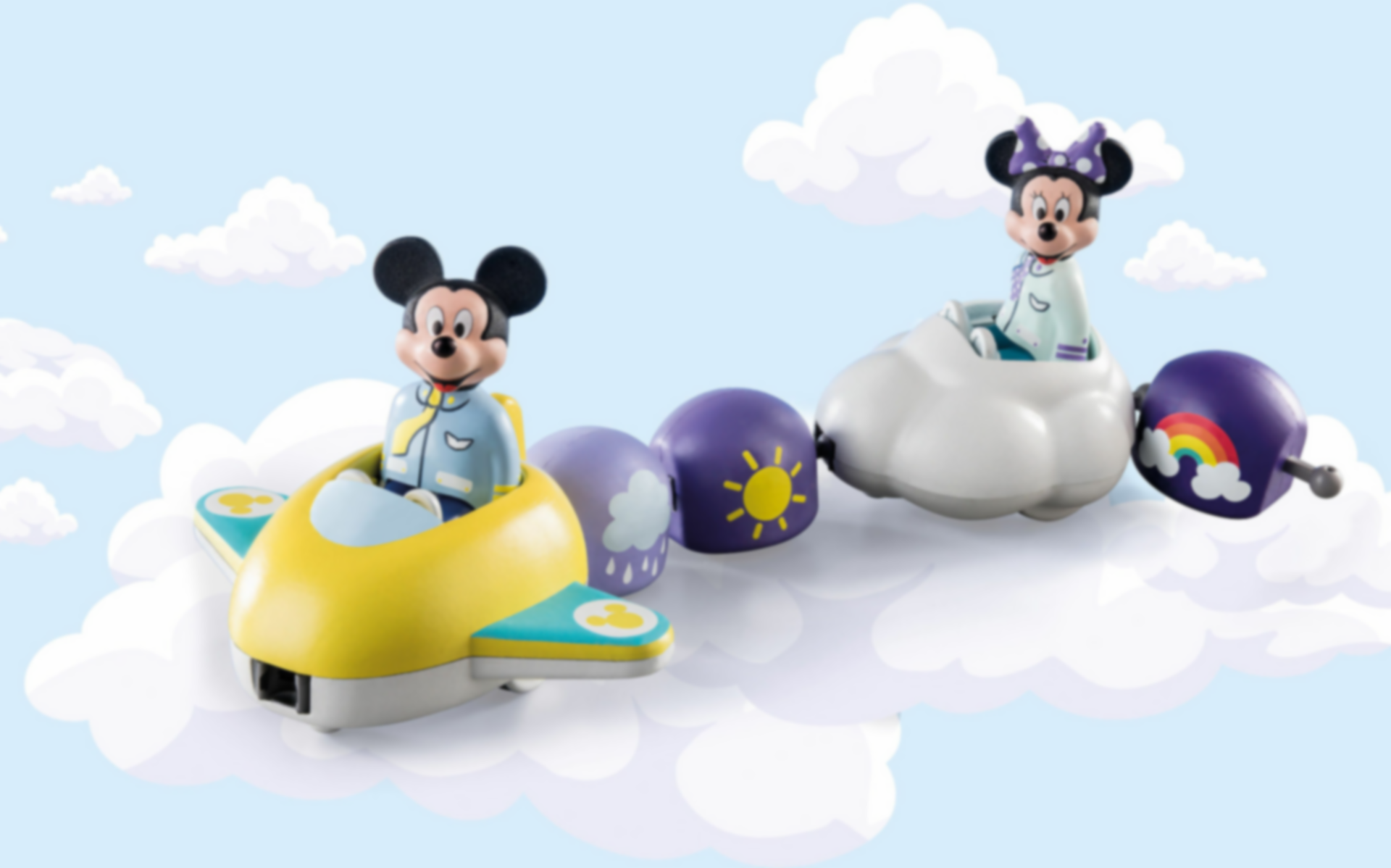 Playmobil® 1.2.3 Mickys & Minnies Wolkenflug