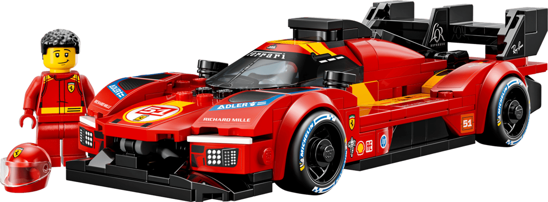 LEGO® Speed Champions Ferrari 499P components