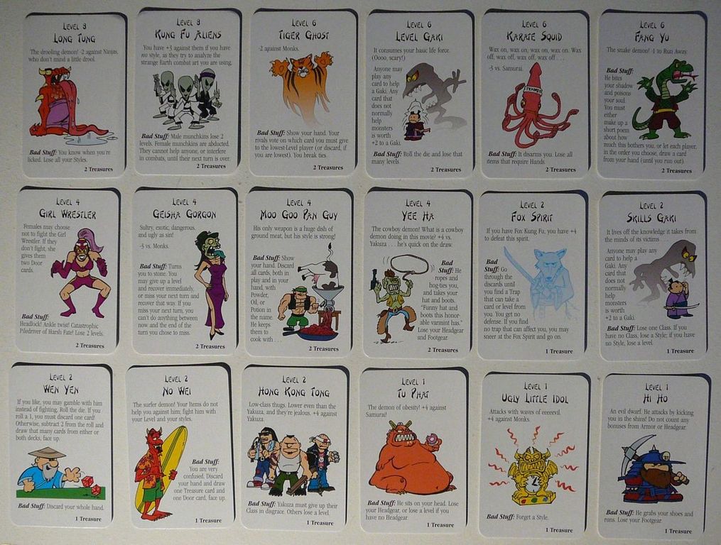 Munchkin Fu cards