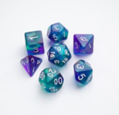 Galaxy Neptune RPG Dice Set components