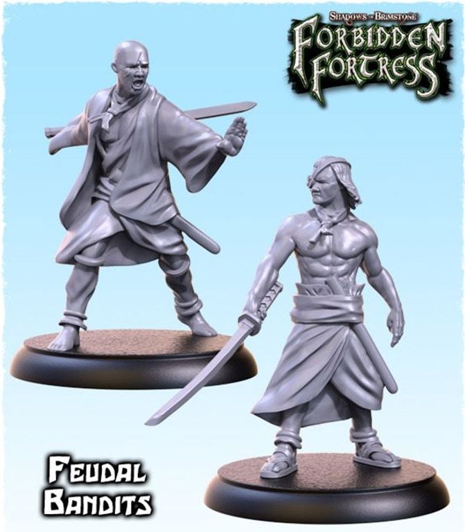 Shadows of Brimstone: Feudal Village Expansion miniaturas