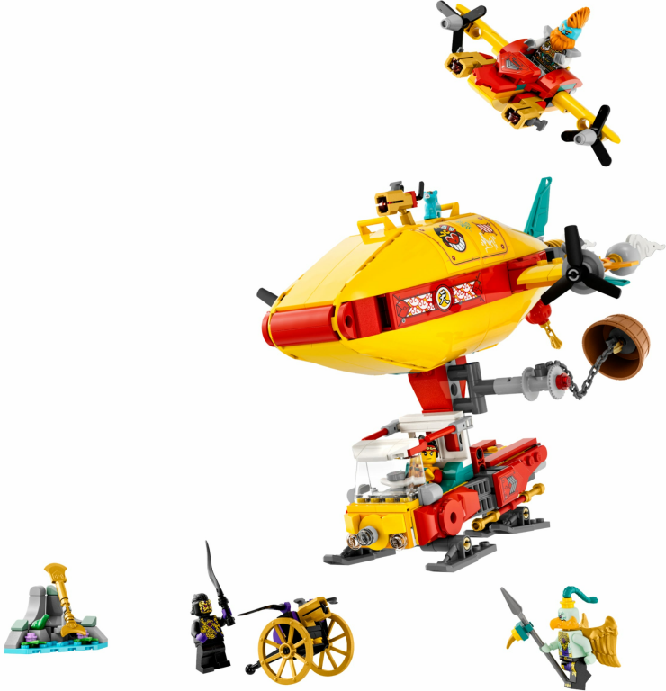 LEGO® Monkie Kid Monkie Kid's Cloud Airship components