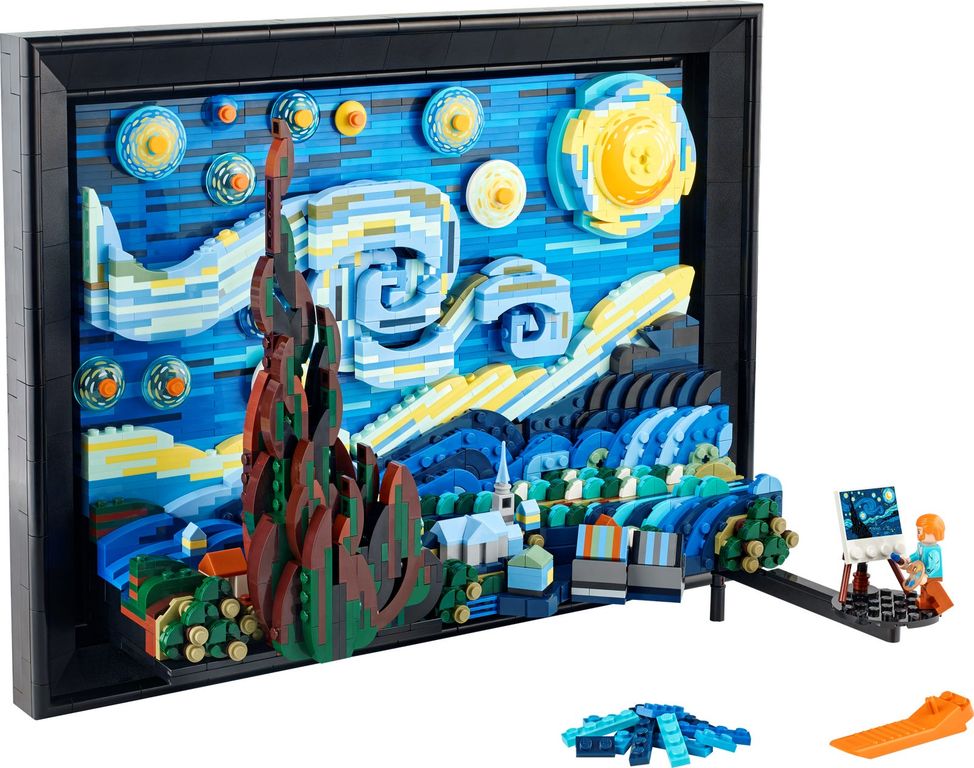 LEGO® Ideas Vincent van Gogh - The Starry Night components