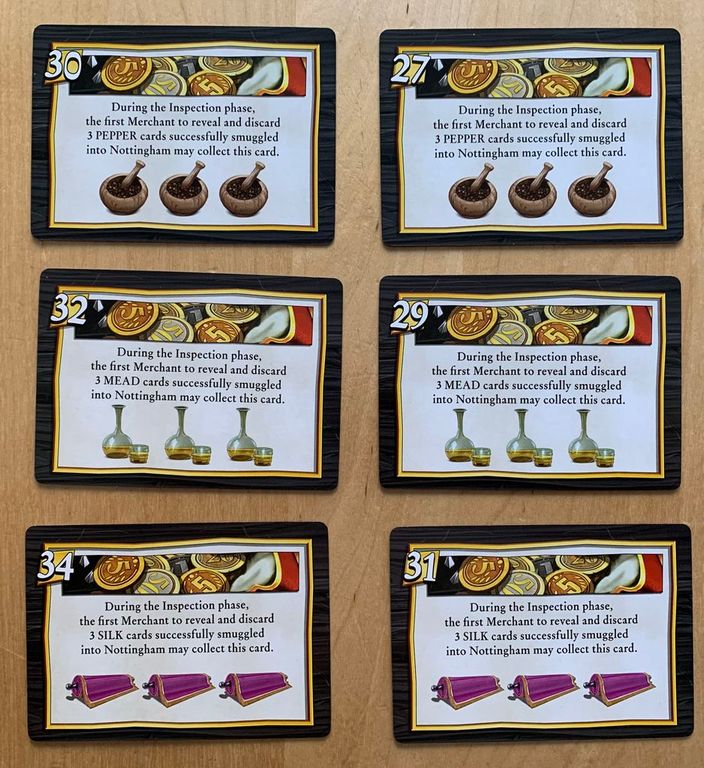 Sheriff of Nottingham (Second Edition) cards