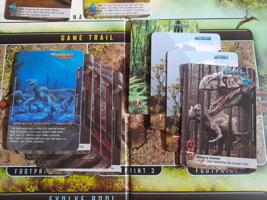 Apex Theropod Deck Building Game: Collected Edition cards