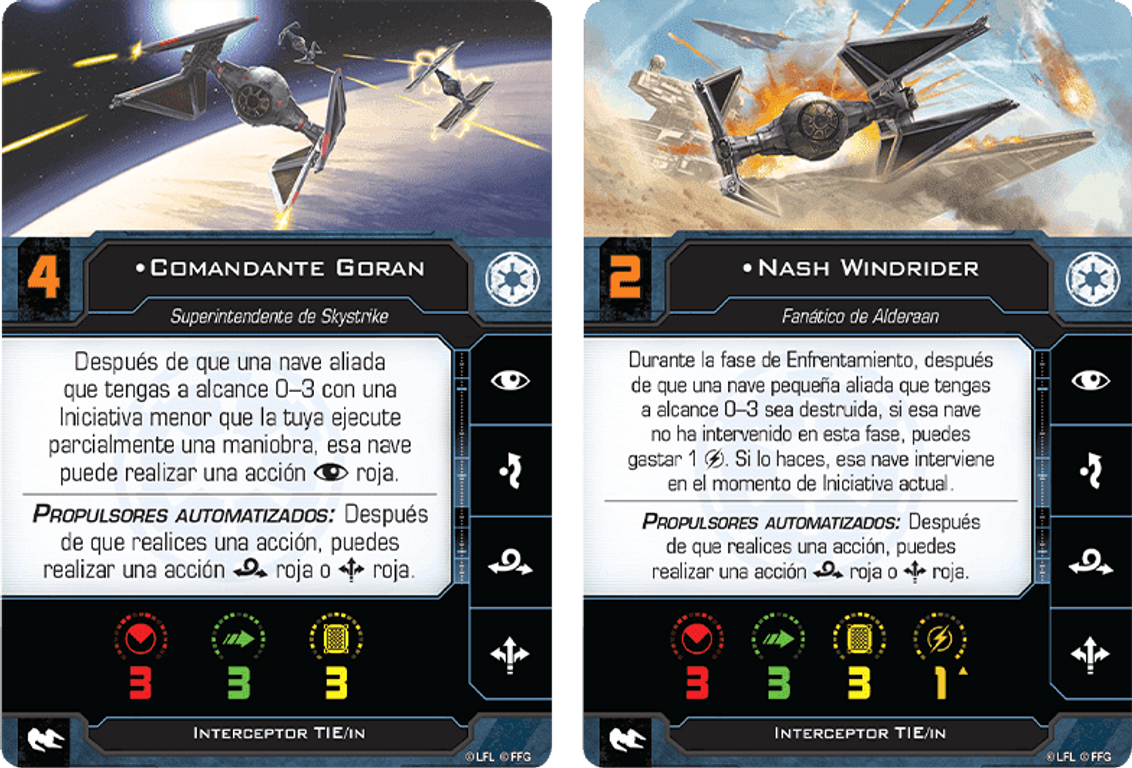 Star Wars: X-Wing (Second Edition) – Skystrike Academy Squadron Pack karten