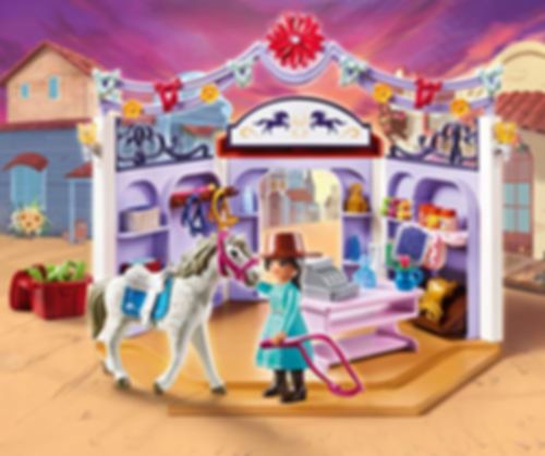 Playmobil® Spirit Riding Free Miradero Tack Shop gameplay