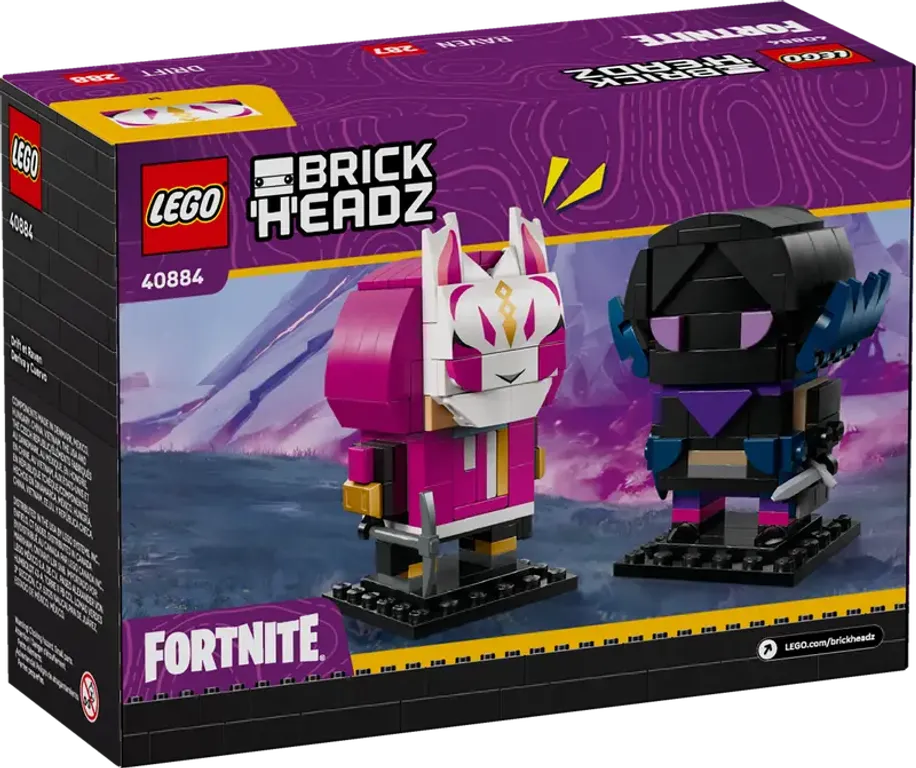 LEGO® BrickHeadz™ Personaggi di Deriva e Corvo torna a scatola