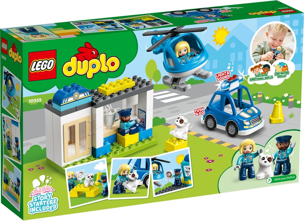 LEGO® DUPLO® Le commissariat et l’hélicoptère de la police dos de la boîte