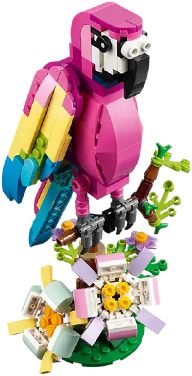 LEGO® Creator Le perroquet exotique rose composants