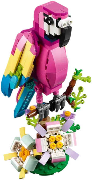 LEGO® Creator Loro Rosa Exótico partes