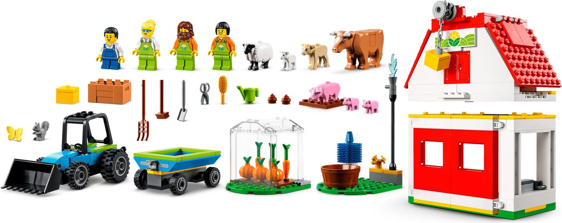 LEGO® City La grange et les animaux de la ferme composants