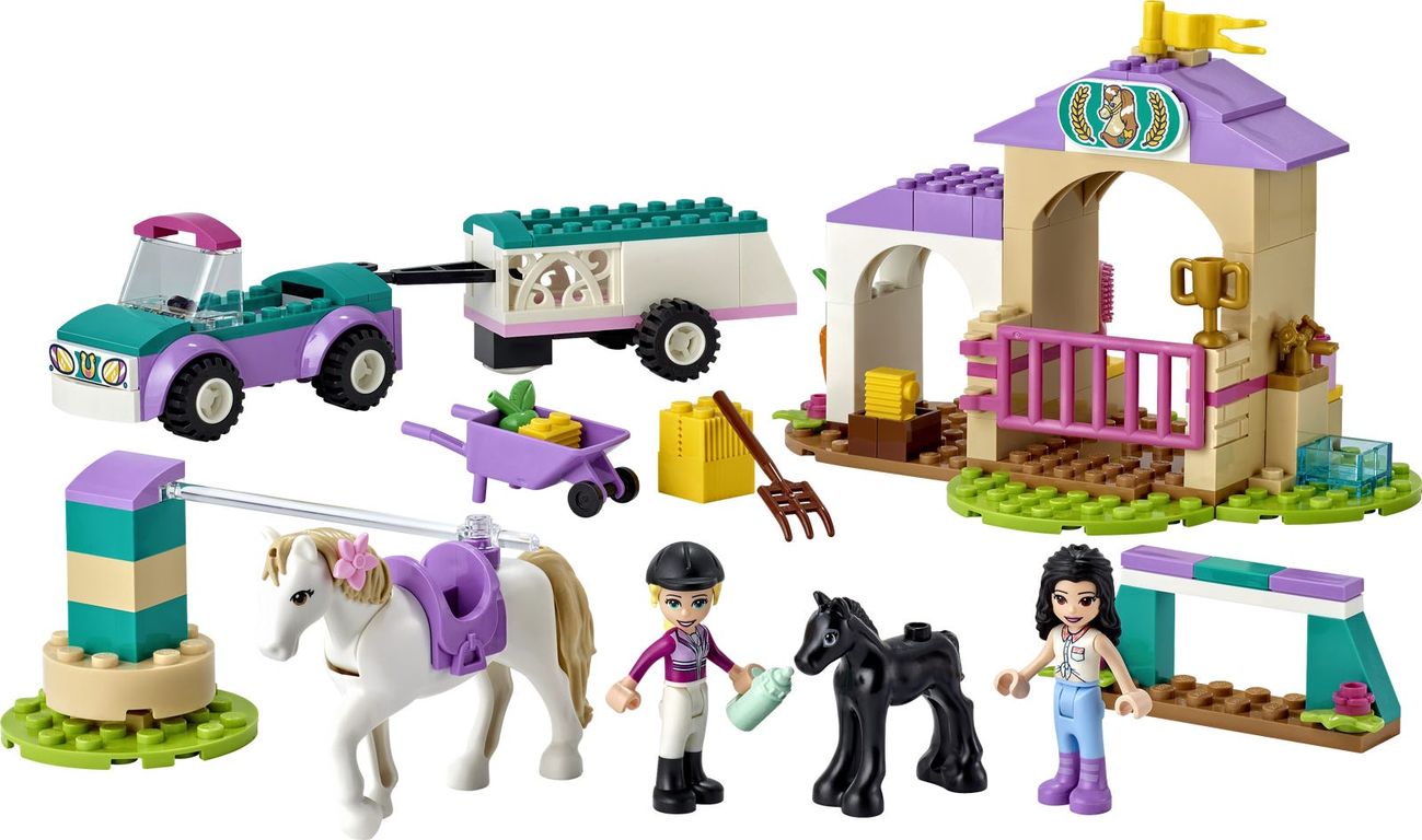 LEGO® Friends Paardentraining en aanhanger componenten