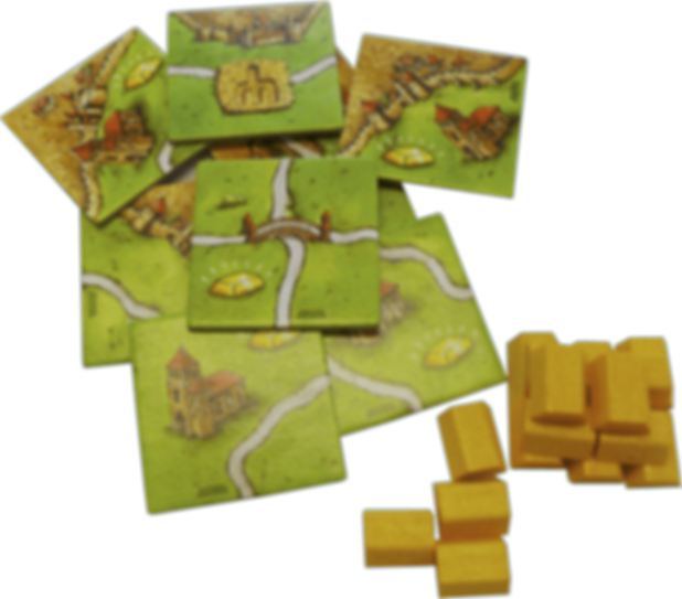 Carcassonne: The Gold Mines components