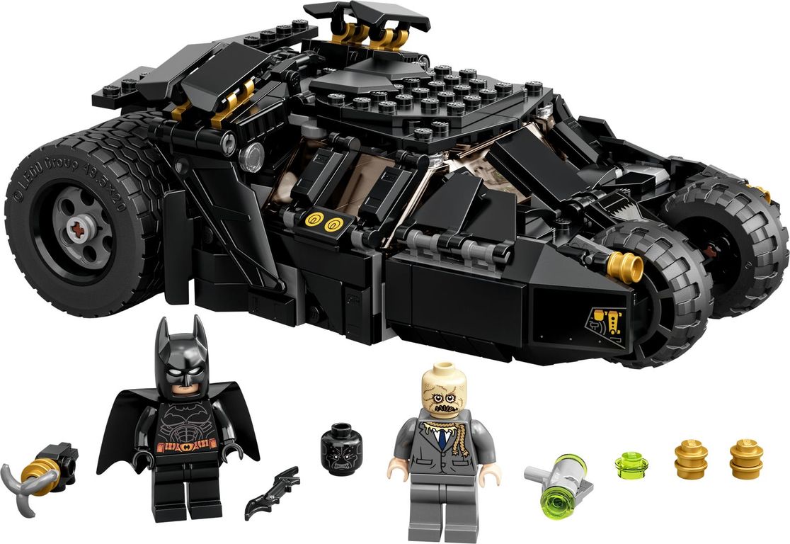 LEGO® DC Superheroes Batman™ Batmobile™ Tumbler: Scarecrow™ Showdown components