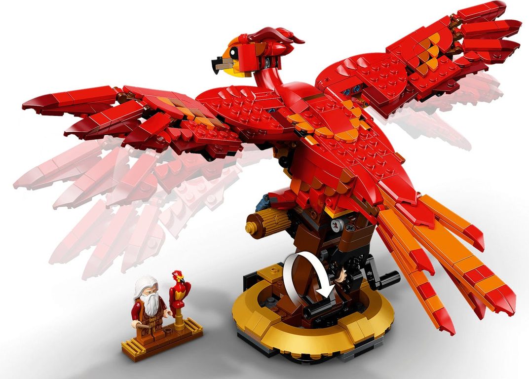 LEGO® Harry Potter™ Fénix de Dumbledore: Fawkes partes