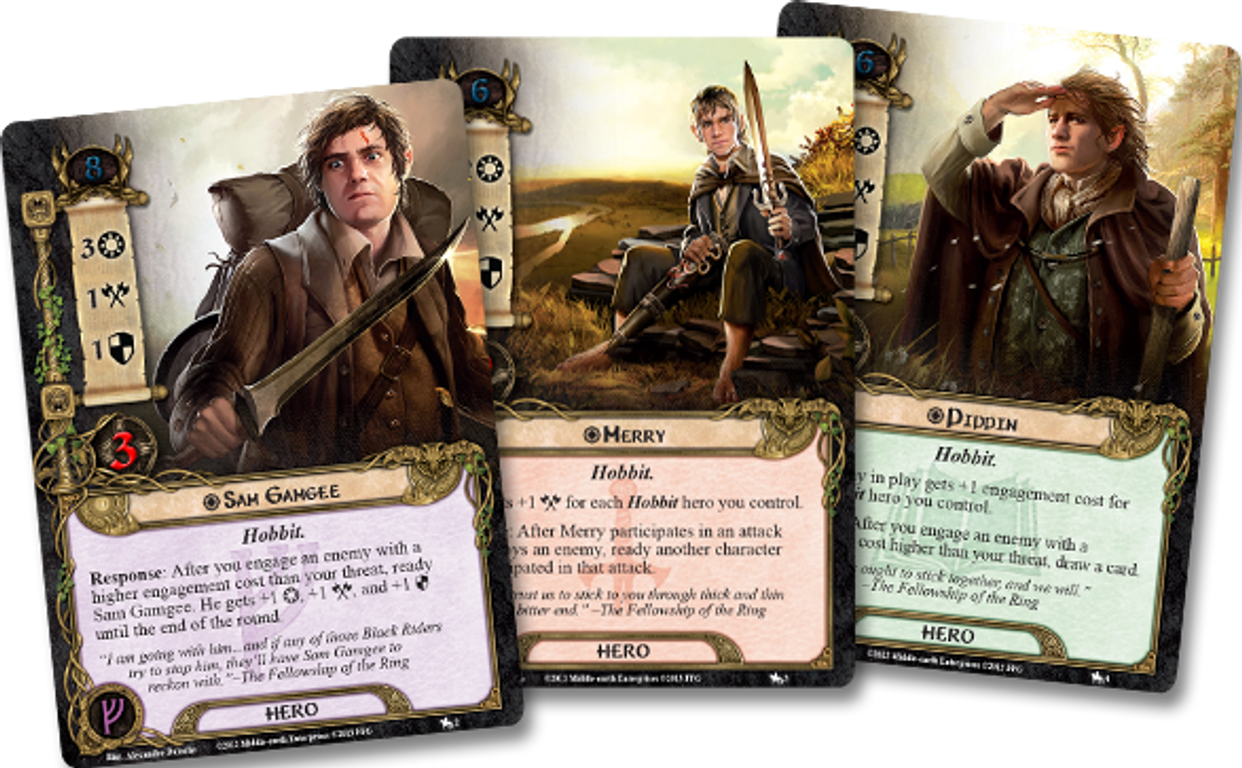 The Lord of the Rings: The Card Game - The Black Riders cards