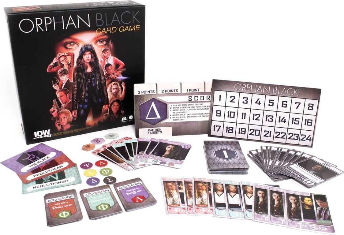 Orphan Black: The Card Game components