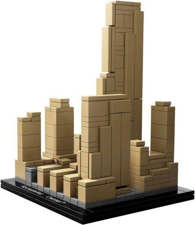 LEGO® Architecture Rockefeller Plaza components