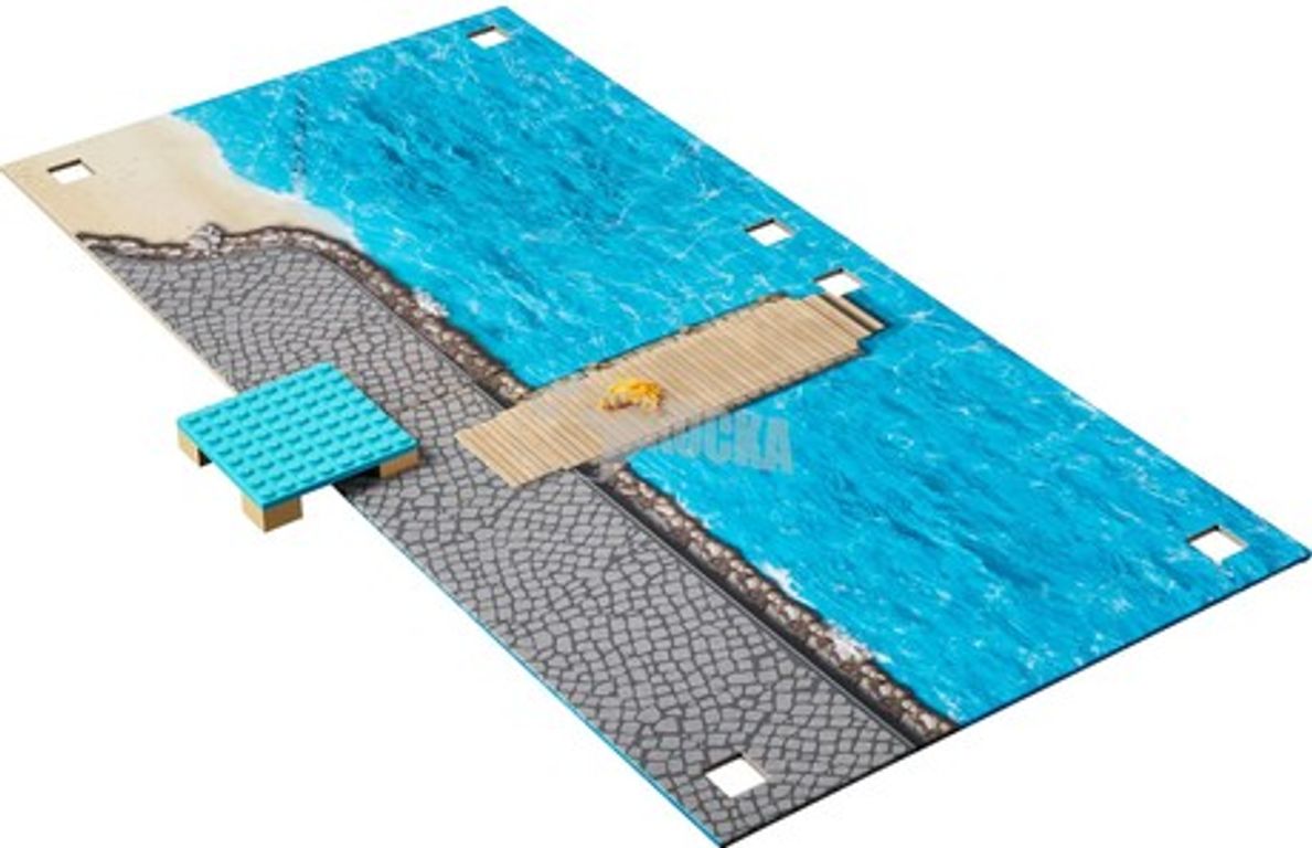 LEGO® Xtra Sea Playmat components