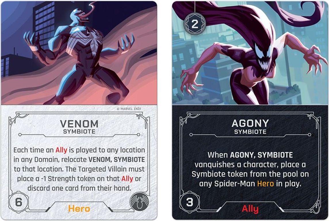 Marvel Villainous: We Are Venom cartes