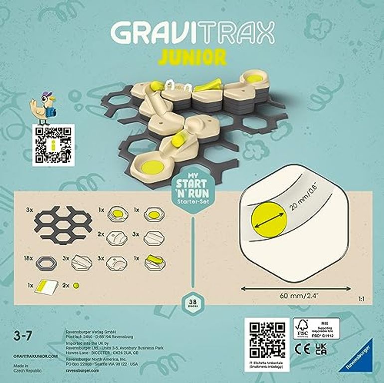 GraviTrax Junior Starter Set - My Start and Run rückseite der box