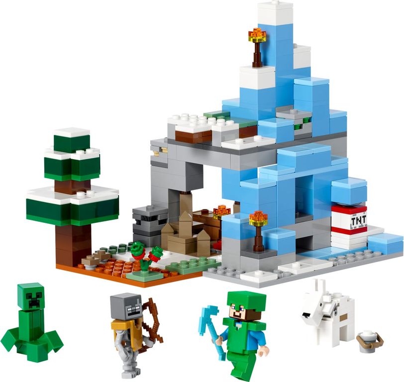 LEGO® Minecraft The Frozen Peaks components