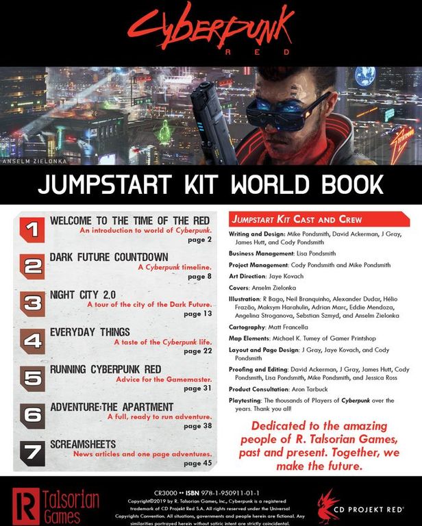 Cyberpunk Red Jumpstart Kit manuel