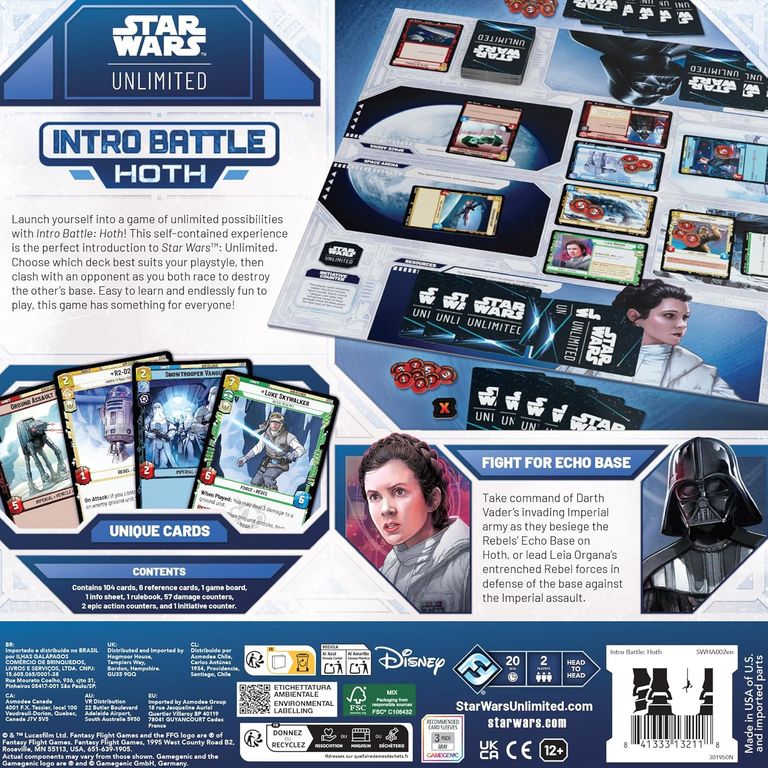 Star Wars: Unlimited - Intro Battle: Hoth torna a scatola