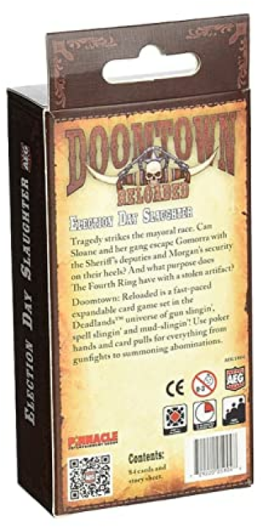 Doomtown: Reloaded - Election Day Slaughter parte posterior de la caja