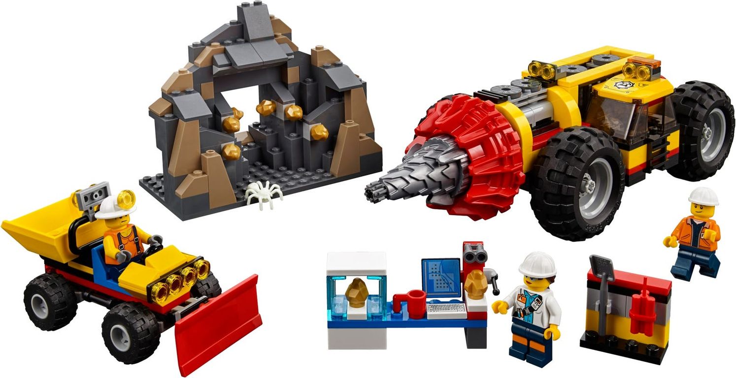 LEGO® City Mining Heavy Driller components