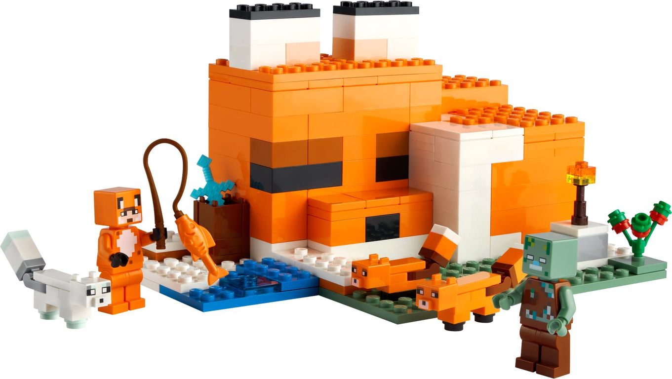 LEGO® Minecraft Die Fuchs-Lodge komponenten