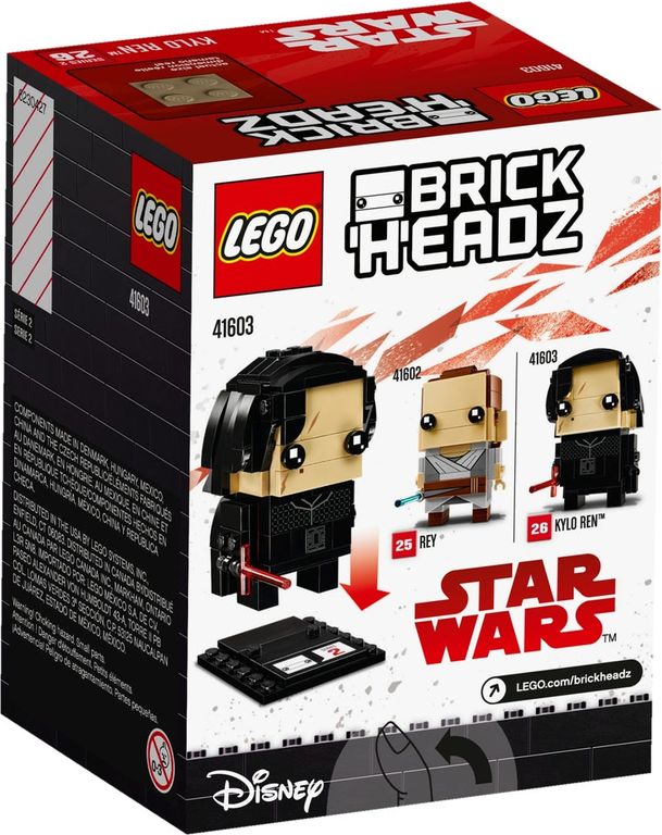 LEGO® BrickHeadz™ Kylo Ren™ back of the box