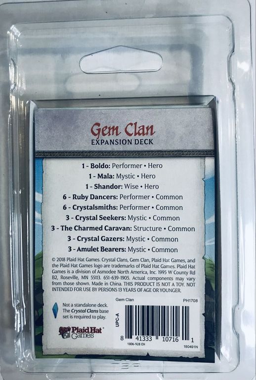 Crystal Clans: Gem Clan dos de la boîte