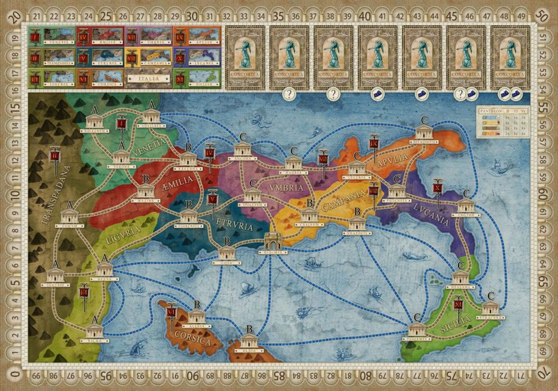 Concordia game board