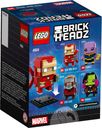 LEGO® BrickHeadz™ Iron Man MK50 parte posterior de la caja