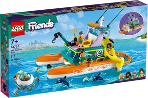 LEGO® Friends Reddingsboot op zee