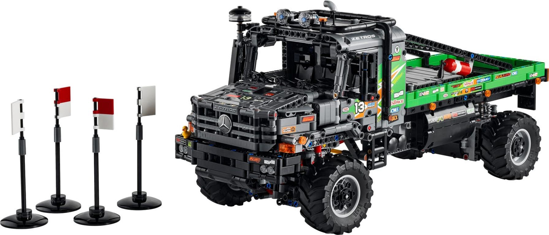 LEGO® Technic 4x4 Mercedes-Benz Zetros Trial Truck componenten