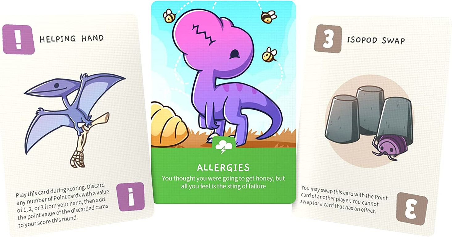 Happy Little Dinosaurs: 5-6 Player Expansion Pack cards