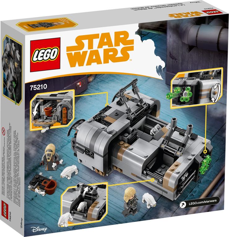 LEGO® Star Wars Moloch's Landspeeder™ achterkant van de doos