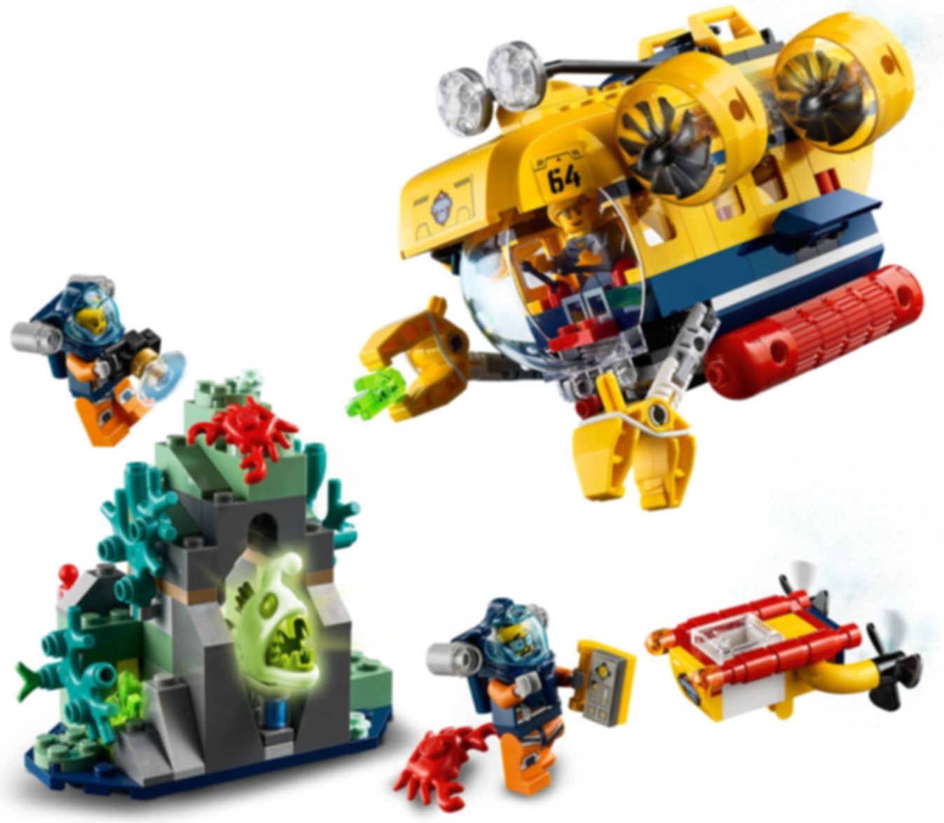 LEGO® City Oceaan Verkenningsduikboot speelwijze