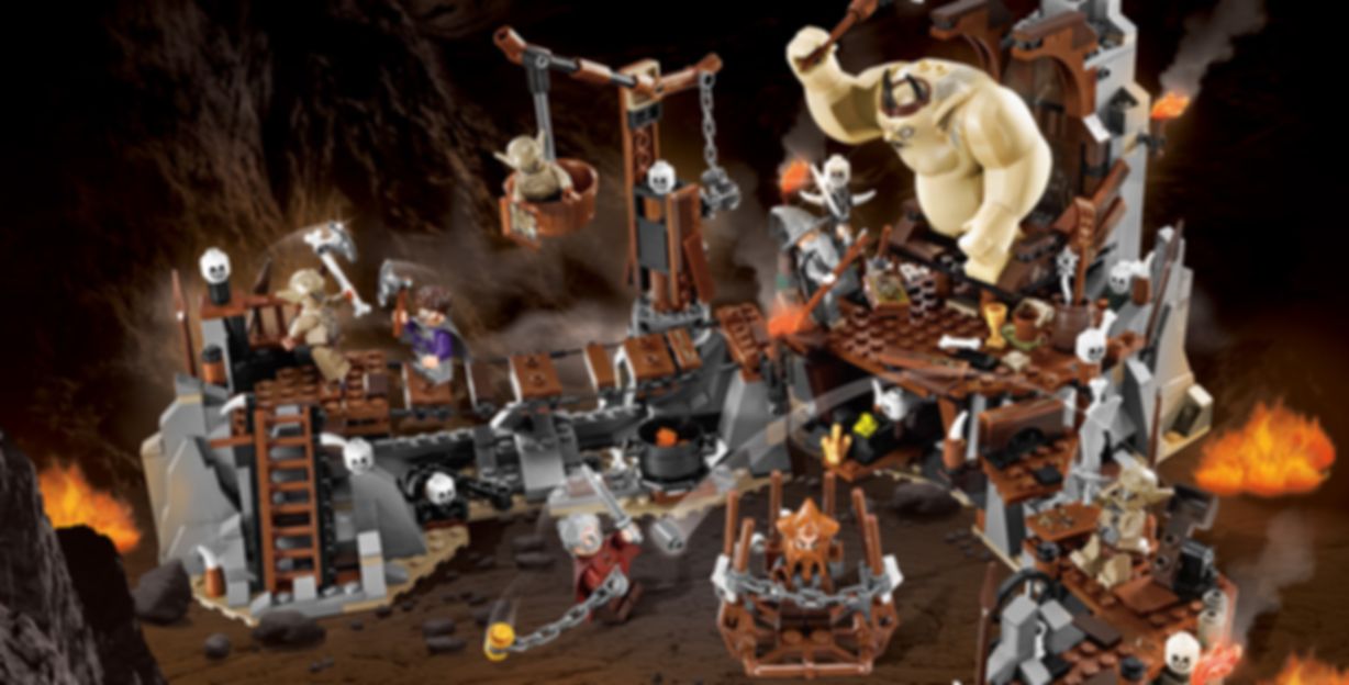 LEGO® The Hobbit The Goblin King Battle gameplay