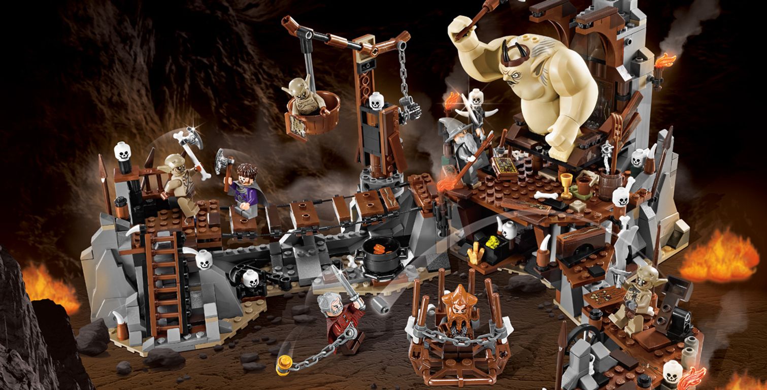 LEGO® The Hobbit La bataille contre le roi des Gobelins gameplay