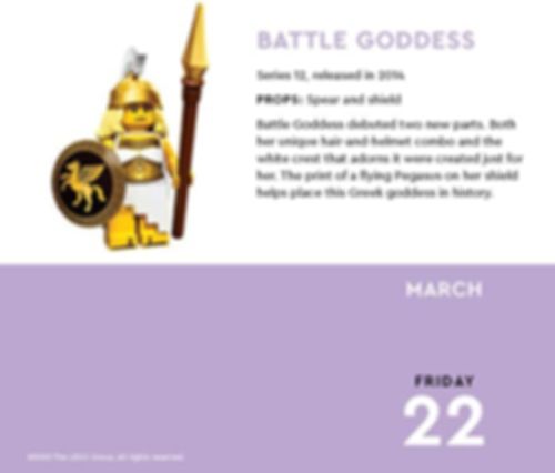Minifigure-a-Day 2024 Daily Calendar Battle Godess